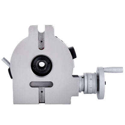 150mm/5.9In Vertikalt & Horisontellt Roterande Bord, 150MM Delningshuvud Runt Roterande Arbetsbord Fräsmaskin Index System Justerbar Skruv 5,9 Inch Delningsplatta Index System