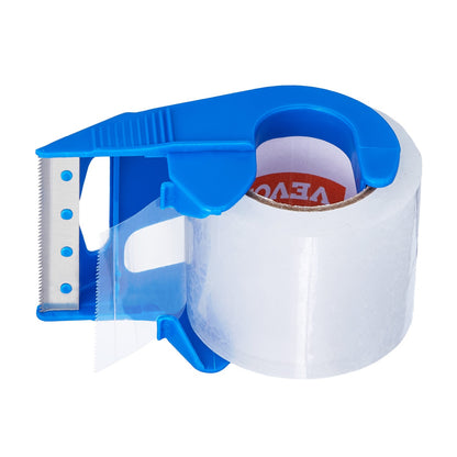 Packtejp 6 rullar 25 yards klar frakttejp med dispenser 2,7 mil
