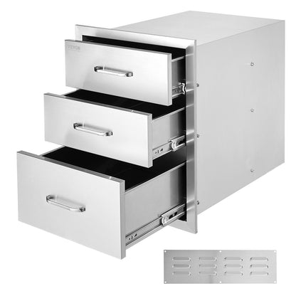 Vevor Outdoor Kitchen Box Bbq Box Storage 45x58cm Stainless Steel Box