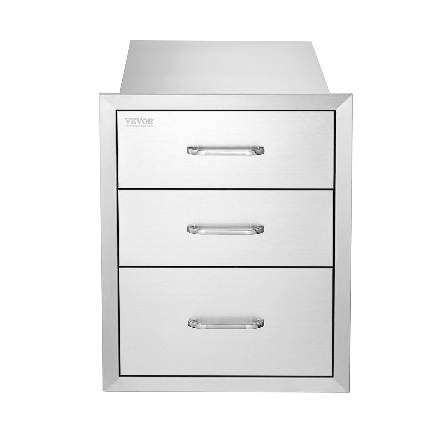 Vevor Outdoor Kitchen Box Bbq Box Storage 45x58cm Stainless Steel Box