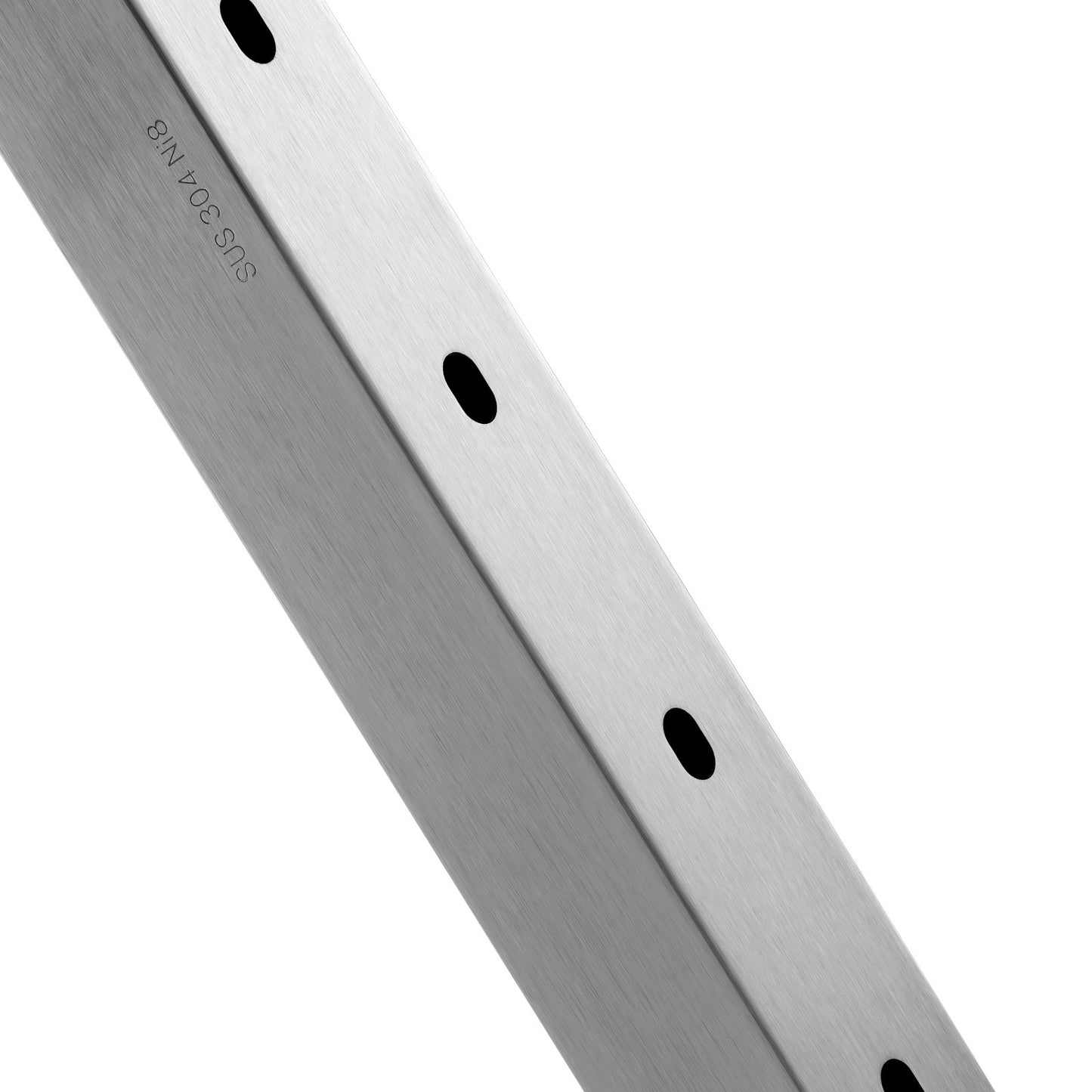 Cable Railing Post 42x2x2in 30° Angled Hole Stair Railing Post Silver 1pc