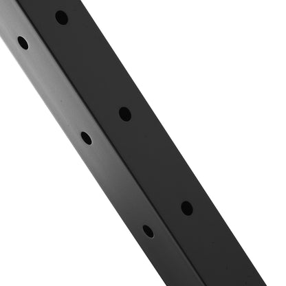 Cable Railing Post 36x2x2in L-Shaped Hole Corner Railing Post Black 1pc