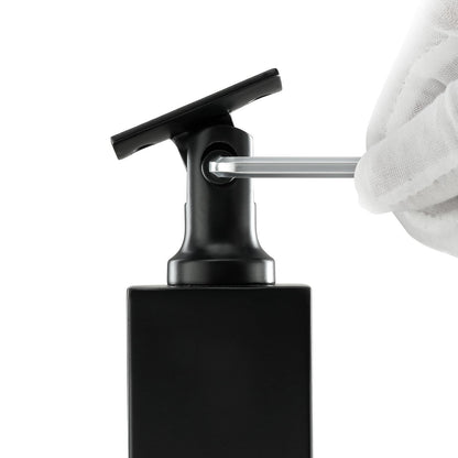 Cable Railing Post 42x1x2in 30° Angled Hole Stair Railing Post Black 1pc