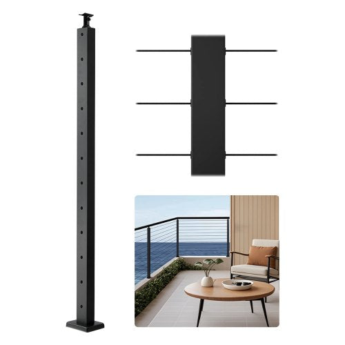 Cable Railing Post 42x1x2 inch Pre-drilled Post 1JZLGZXHS1063GGTD001V0 | EU