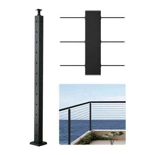 VEVRO kabelräckesstolpe 42x2x2 tum med L-formade hål 1JZLGZXHS1065S1EW001V0 |  EU