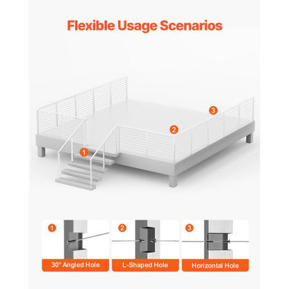 Cable Railing Post 36x2x2 Inch Horizontal Hole 1JZLGZXYS91466KZK001V0 | EU