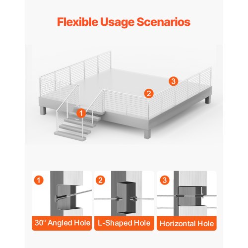 Cable Railing Post 36x1x2 inch Pre-drilled Post 1JZLGZXYS914I4BDB001V0