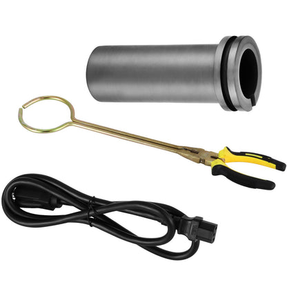 1KG guldsmältugn 1800W Digital smältugnsmaskin 1150℃ för gjutning Raffinering av ädelmetaller smälter guld Silver Tenn Aluminium