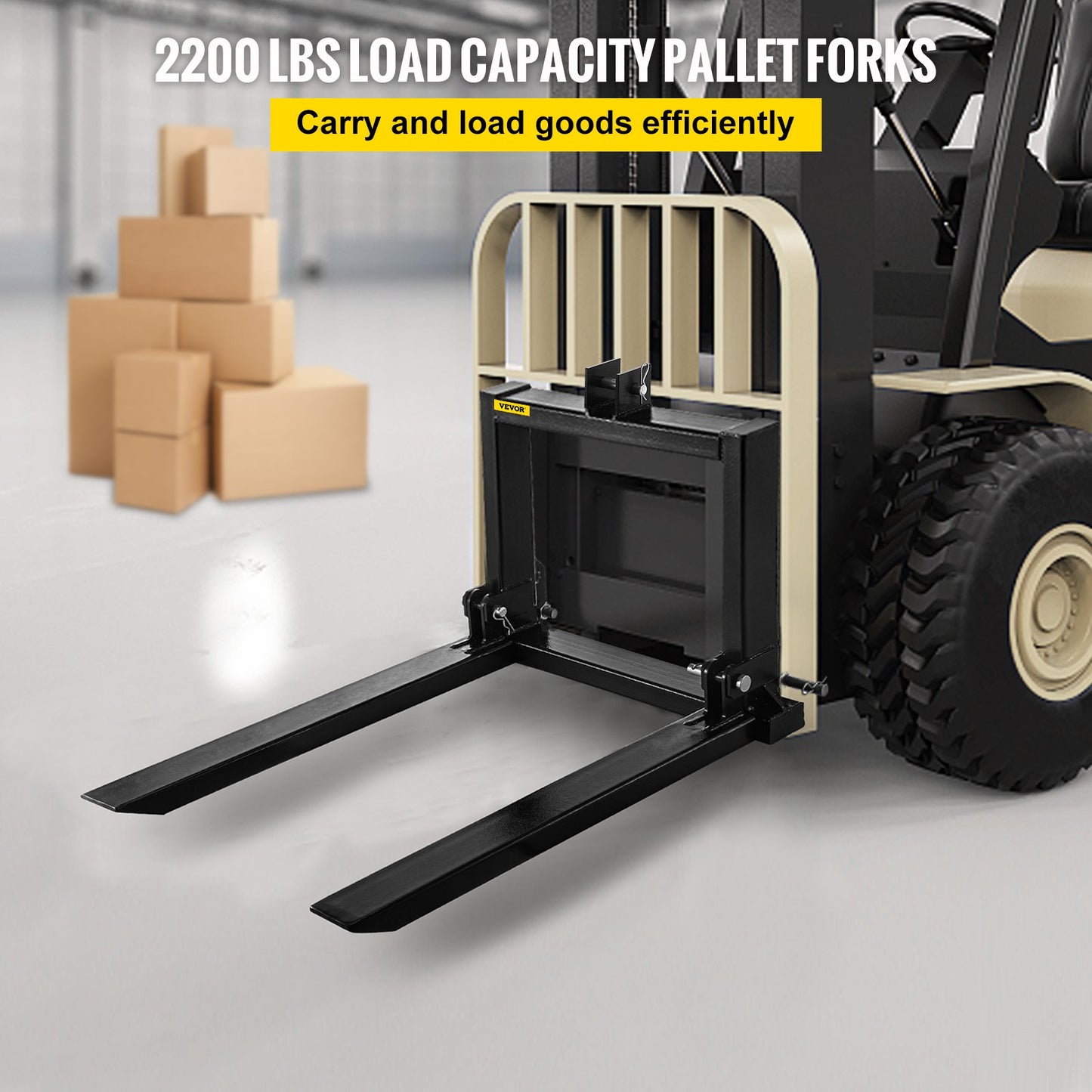 3-punktslyft pallgaffel 2000lbs, gaffelfäste för kategori 1 traktor, 25,5''x22''x41'', ståltraktor, tung utrustningsutrustning, för traktor, kompaktlastare