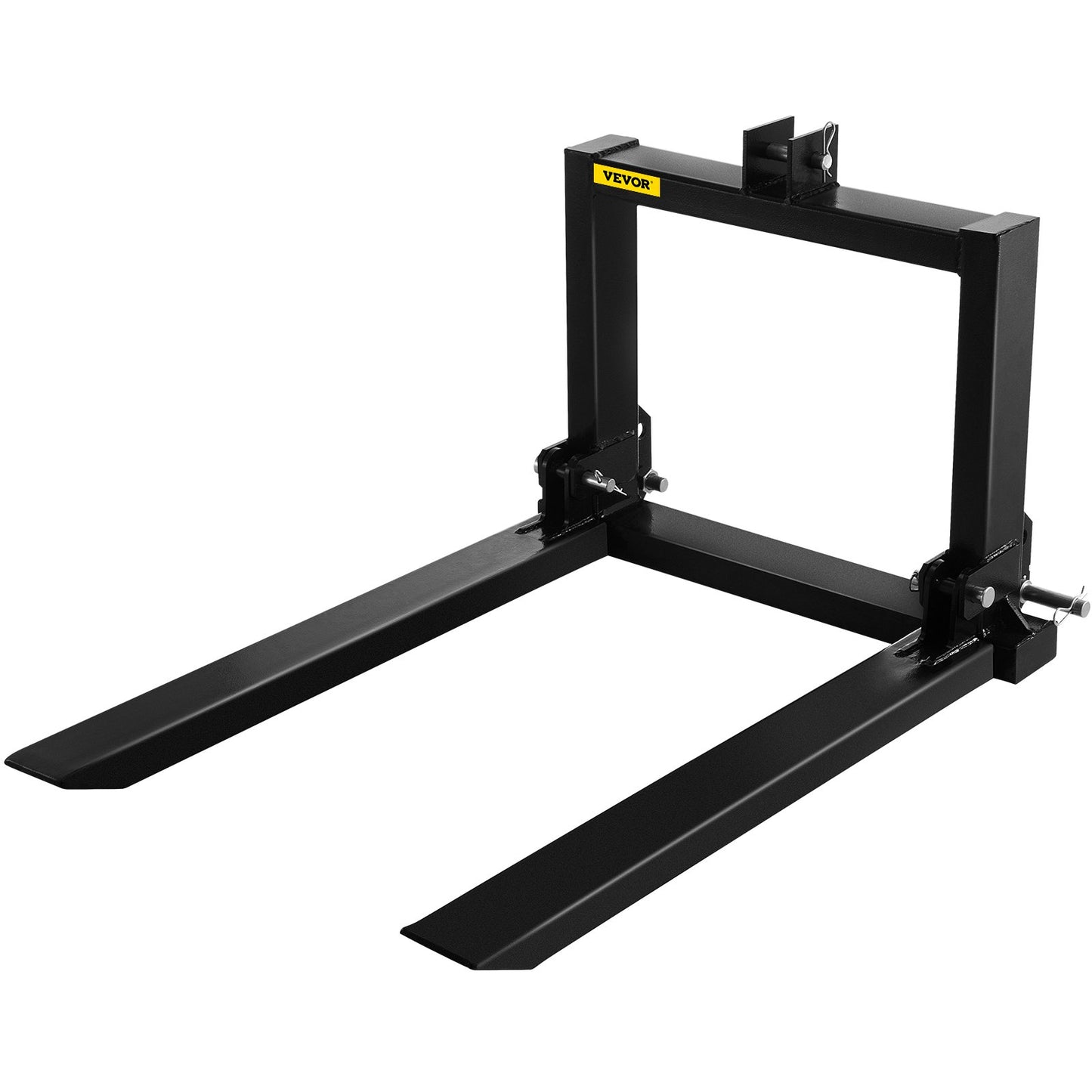 3-punktslyft pallgaffel 2000lbs, gaffelfäste för kategori 1 traktor, 25,5''x22''x41'', ståltraktor, tung utrustningsutrustning, för traktor, kompaktlastare
