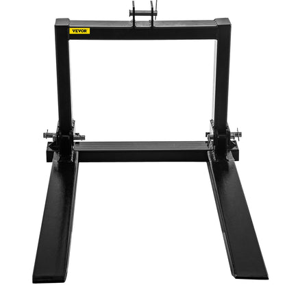 3-punktslyft pallgaffel 2000lbs, gaffelfäste för kategori 1 traktor, 25,5''x22''x41'', ståltraktor, tung utrustningsutrustning, för traktor, kompaktlastare