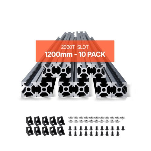 10 ST 47,2 tum (1200 mm) T-spår 2020 aluminiumextruderad anodiserad linjärskena |  EU