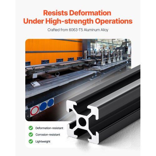 4PCS 47.2 inch (1200mm) T-Slot 2020 Aluminum Extruded Anodized Linear Rail | EU