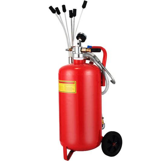 5 gallon/22,7L oljeutsug, bärbar luftpneumatisk spilloljeutsug Garageutsug Dräneringstank