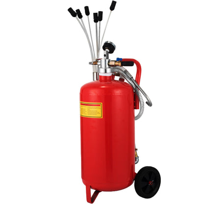 5 gallon/22,7L oljeutsug, bärbar luftpneumatisk spilloljeutsug Garageutsug Dräneringstank