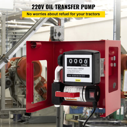 Dieselpumpe 220 V Öltransferpumpe Pumpe Diesel 40 l/min Elektrischer Kraftstoff Selbstansaugende Dieselkraftstoff-Transferpumpe Öl Dieselpumpe