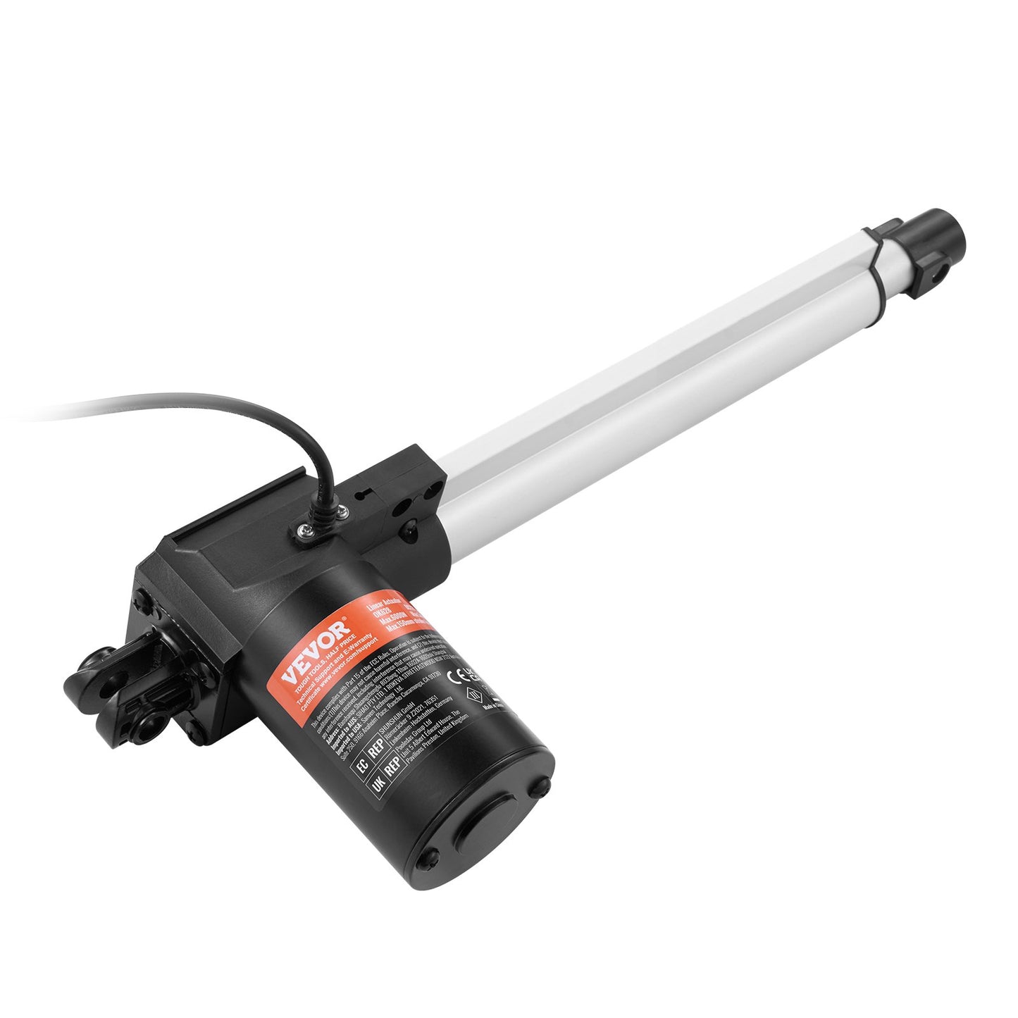 24V linjär ställdonsats 10 tum 0,98"/s 220lbs/1000N med IP44-skydd