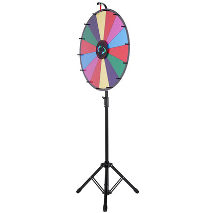 24” färgprishjul Stativ Golvstativ Färgprishjul 14 platser Dry Ease Fortune Spinner Fortune Spinning Game