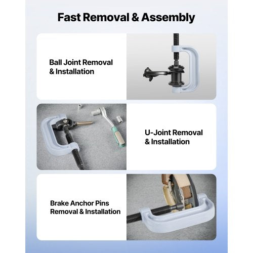 Lagerpresssats, 10+24 delar, 2-i-1 Kulledspress och Hjullagersavdragarsats, Race- och Tätningsdrivarsats med 13 bussningar, C-ram och hylsor, Kraftigt Demonterings- och Monteringssats med Väska |  EU
