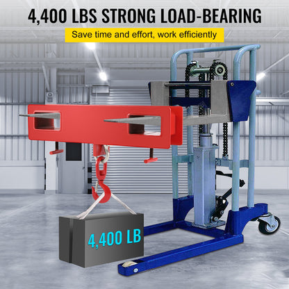 2 Tonnen Gabelstapler-Hebehaken, 4000 £/2000 kg Tragkraft, Gabelstapler, Schwenkhaken, Mobilkran, Gabelstapler-Zubehör
