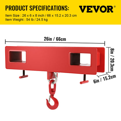 2 Tonnen Gabelstapler-Hebehaken, 4000 £/2000 kg Tragkraft, Gabelstapler, Schwenkhaken, Mobilkran, Gabelstapler-Zubehör