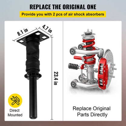 Rear Cab Air Shock Absorber for International Prostar 2008+ 3595977C96 3595977C95 Cab Air Shock Absorber Dampens driving vibration (two pieces (one pair))