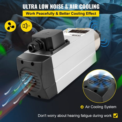 3.0KW 220V air cooled spindle motor CNC air cooling spindle motor for CNC engraving milling machine | EU