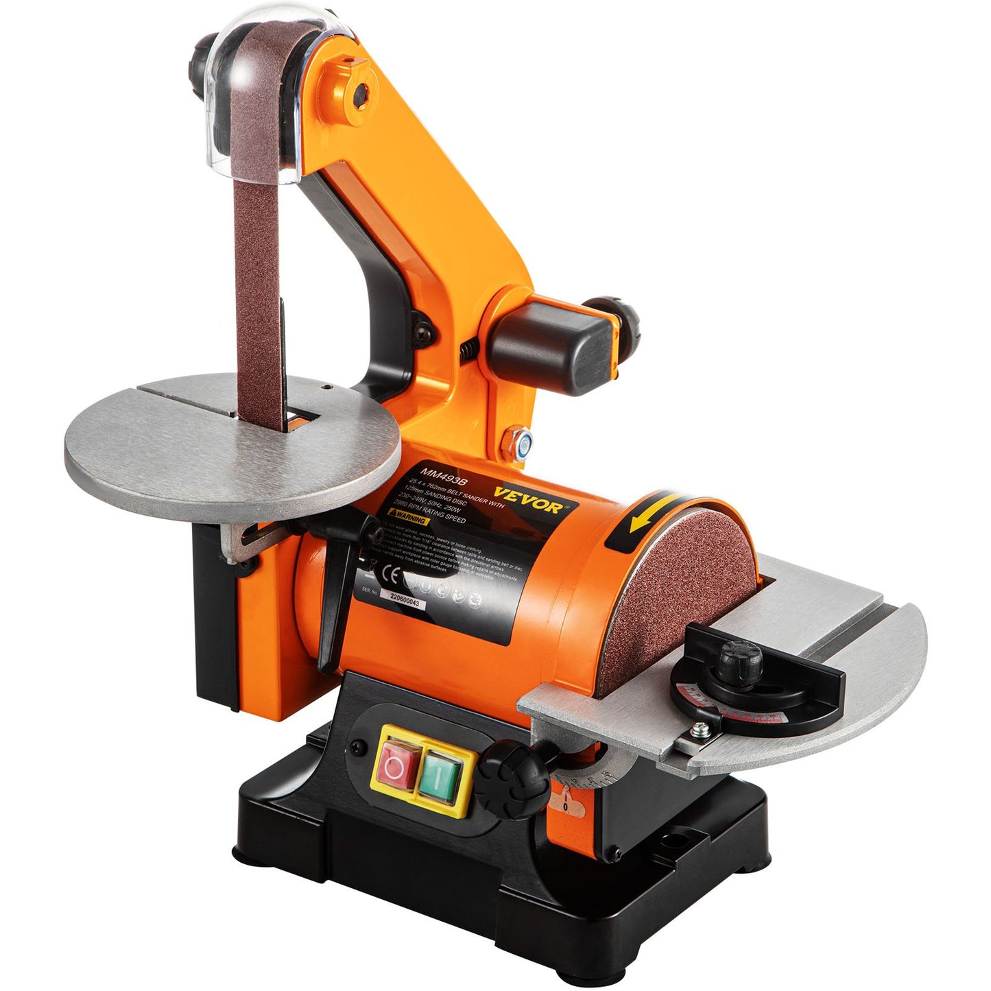 Electric Belt Sander 5 Inch Electric Belt and Disc Sander 300W Abrasive Grinder 2950 RPM Variable Speed Metal Bench Grinder Workshop Grinding Grinding Machine