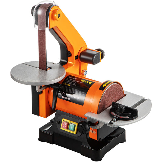 Electric Belt Sander 5 Inch Electric Belt and Disc Sander 300W Abrasive Grinder 2950 RPM Variable Speed Metal Bench Grinder Workshop Grinding Grinding Machine