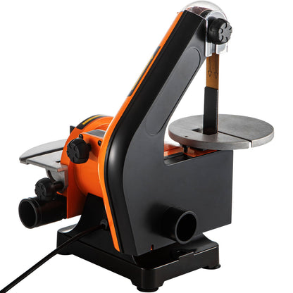 Electric Belt Sander 5 Inch Electric Belt and Disc Sander 300W Abrasive Grinder 2950 RPM Variable Speed Metal Bench Grinder Workshop Grinding Grinding Machine