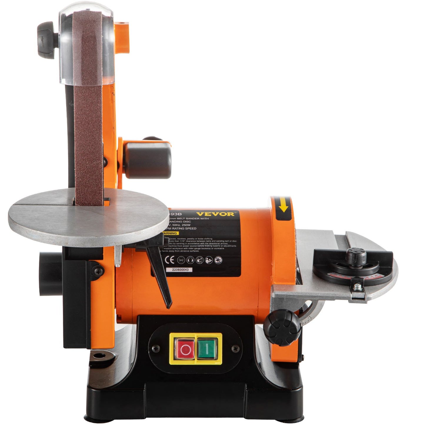 Electric Belt Sander 5 Inch Electric Belt and Disc Sander 300W Abrasive Grinder 2950 RPM Variable Speed Metal Bench Grinder Workshop Grinding Grinding Machine