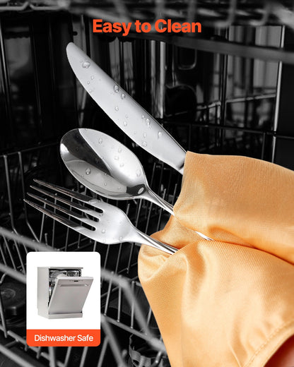 30-piece silver cutlery set stainless steel cutlery cutlery for 6