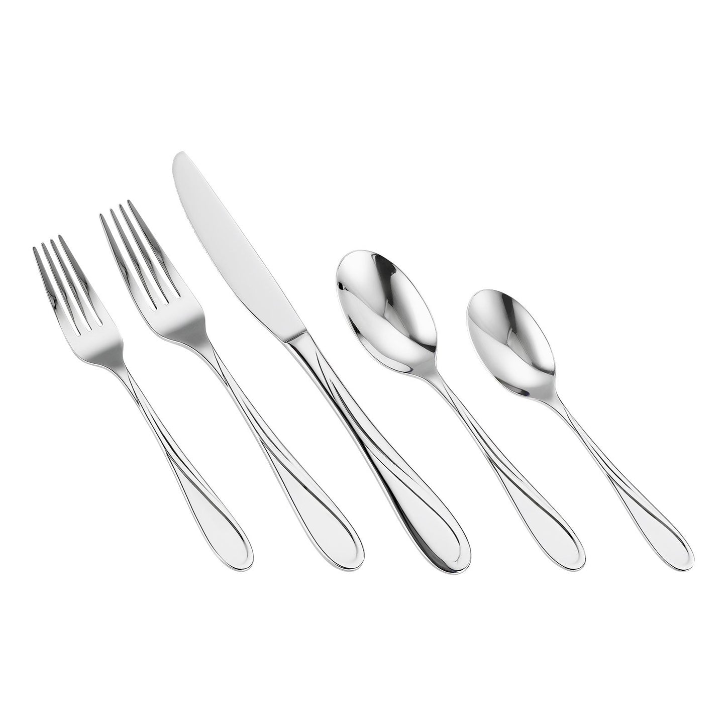 30-piece silver cutlery set stainless steel cutlery cutlery for 6