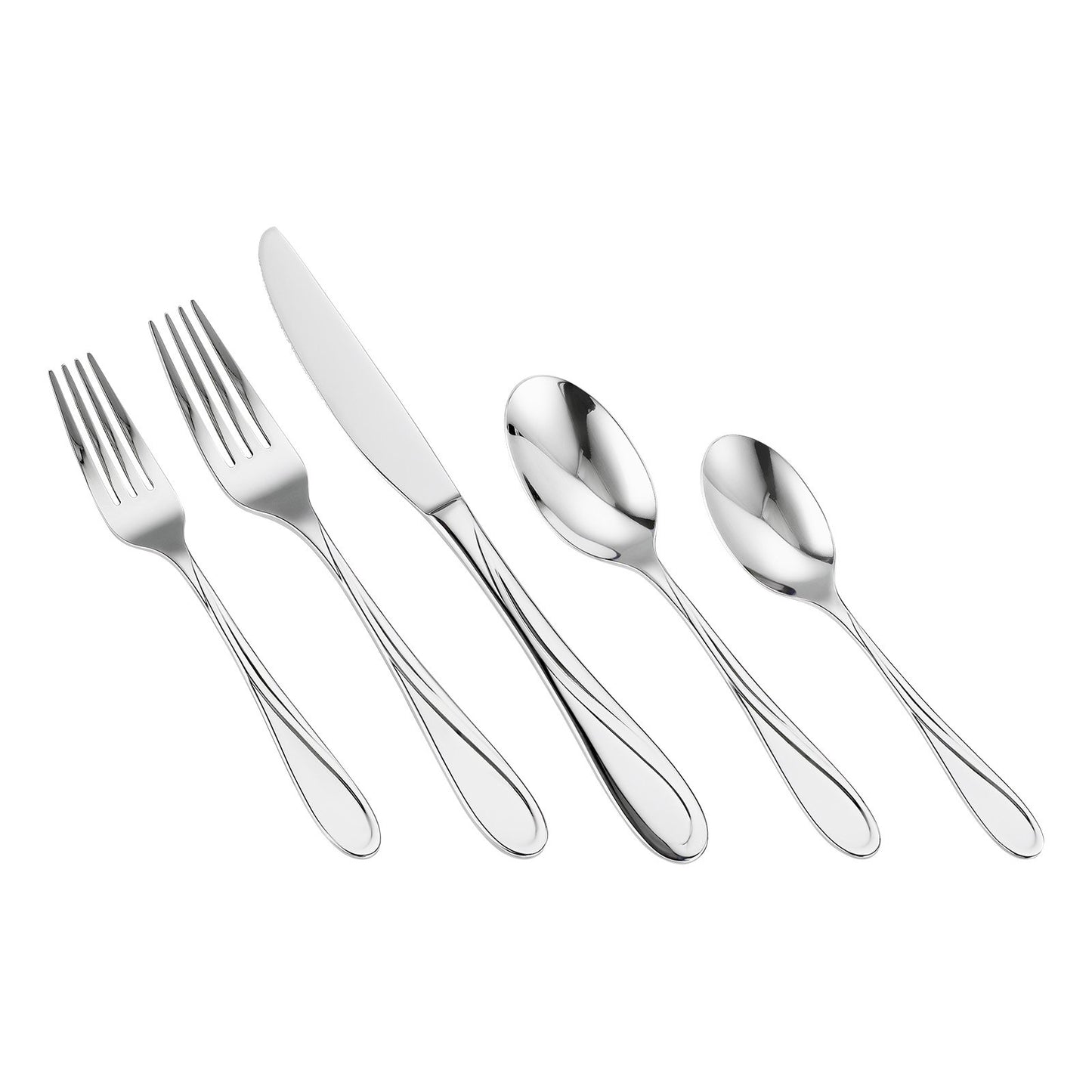 65-piece silver cutlery set stainless steel cutlery cutlery for 12