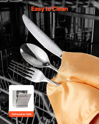 45-piece silver cutlery set stainless steel cutlery cutlery for 8