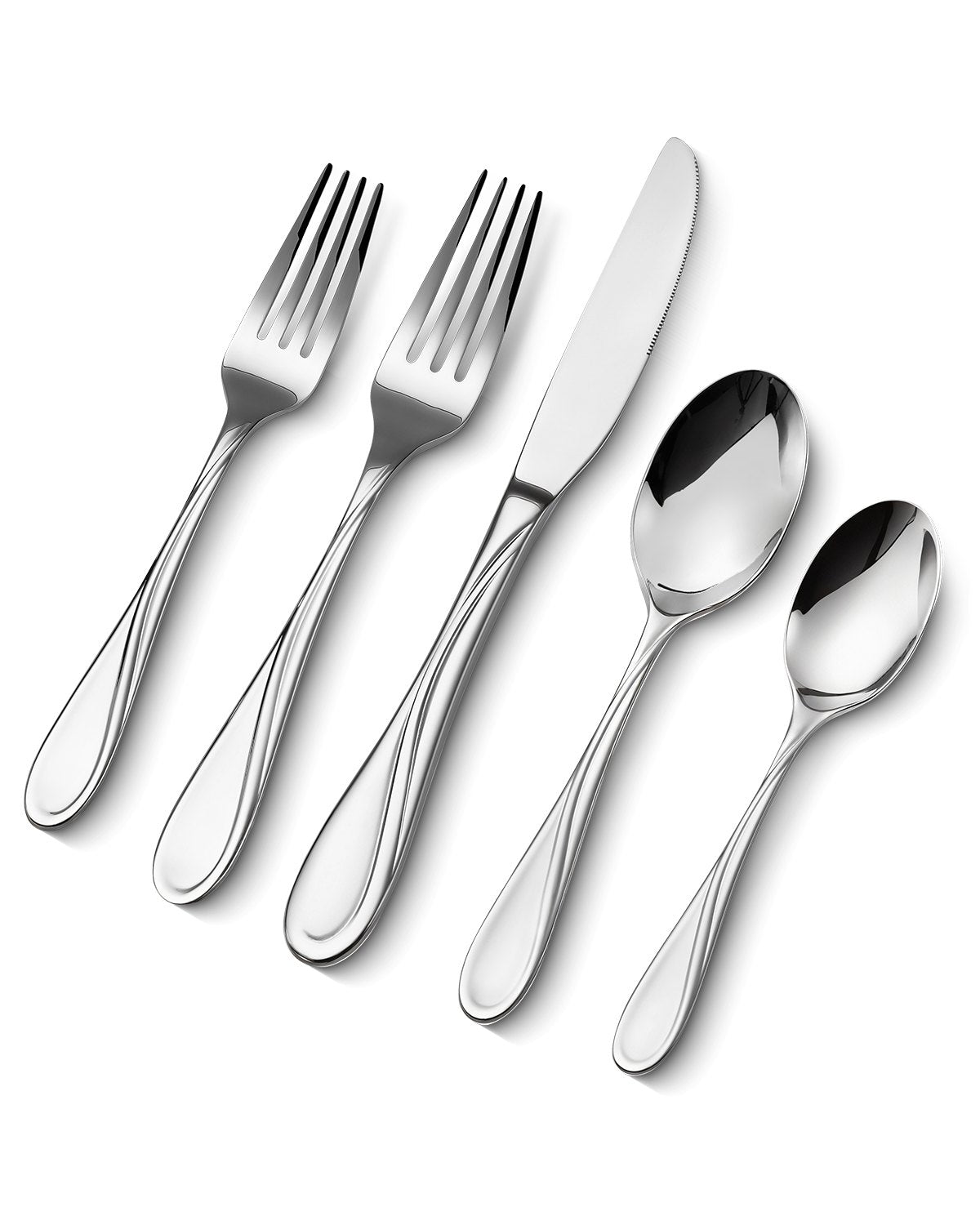 45-piece silver cutlery set stainless steel cutlery cutlery for 8