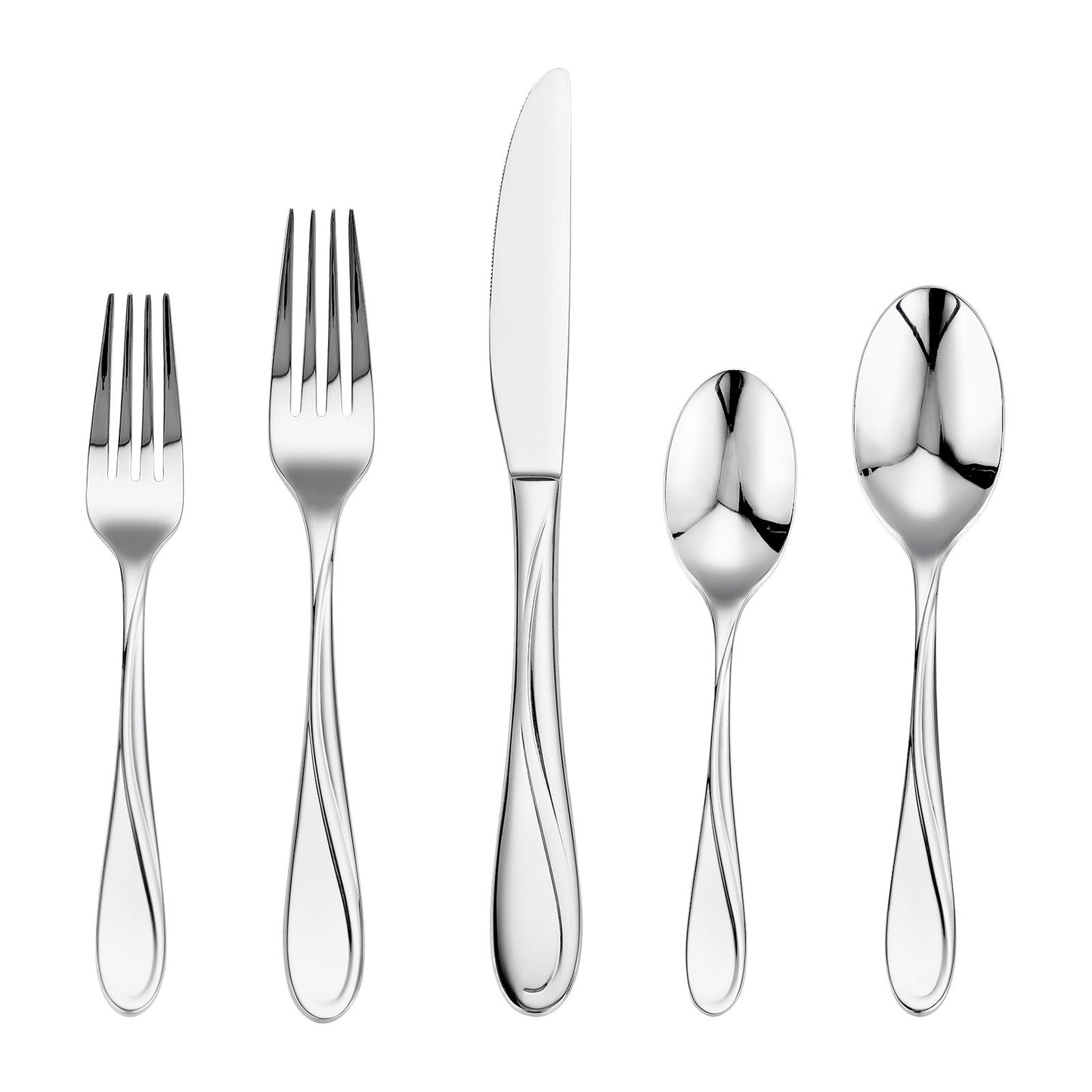 45-piece silver cutlery set stainless steel cutlery cutlery for 8