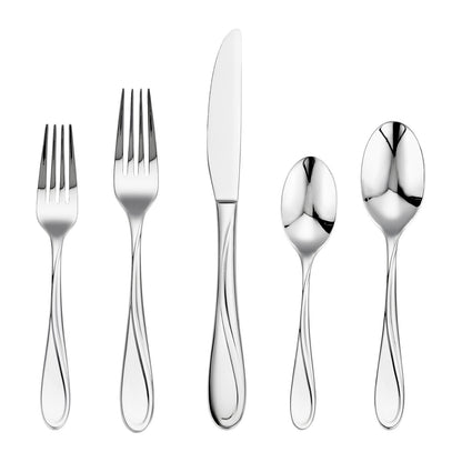 45-piece silver cutlery set stainless steel cutlery cutlery for 8