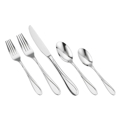 45-piece silver cutlery set stainless steel cutlery cutlery for 8