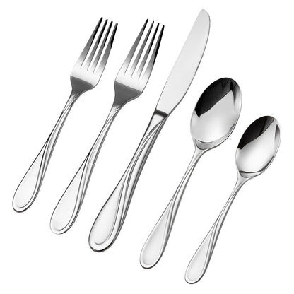 45-piece silver cutlery set stainless steel cutlery cutlery for 8