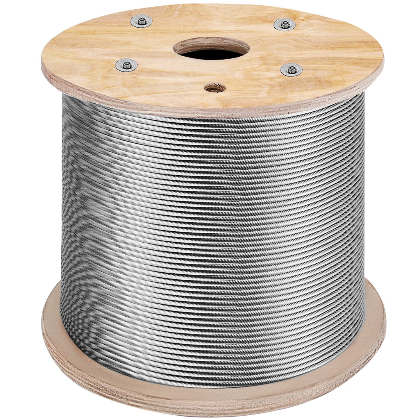 316 Rostfri stålkabel 1/8" 1x19 stålkabel vajerrep 150M/500FT Kabelräcke Transportvajer Kabel för räcke Prydnad DIY Balustrade (150M)