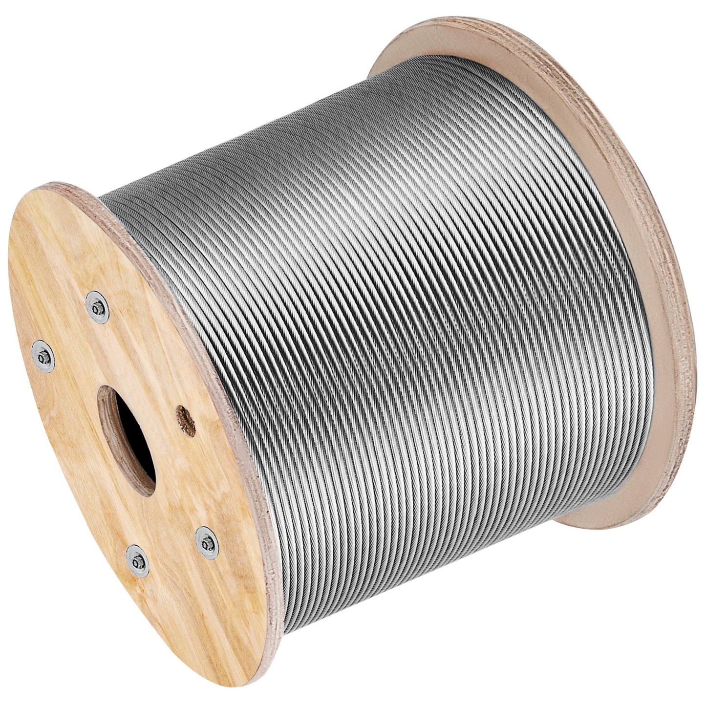 316 Rostfri stålkabel 1/8" 1x19 stålkabel vajerrep 150M/500FT Kabelräcke Transportvajer Kabel för räcke Prydnad DIY Balustrade (150M)