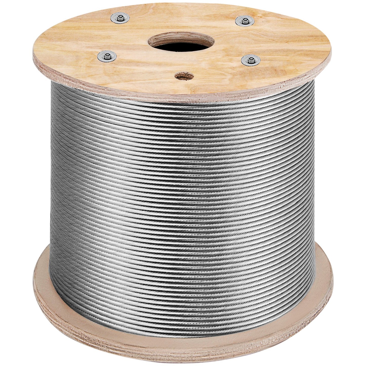 316 Rostfri stålkabel 1/8" 1x19 stålkabel vajerrep 150M/500FT Kabelräcke Transportvajer Kabel för räcke Prydnad DIY Balustrade (150M)