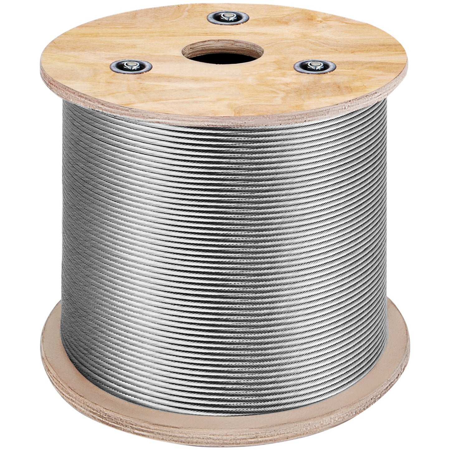 T316 Rostfri stålkabel 1/8" 7x7 stålvajerkabel 500FT Kabelräcke Transportvajerkabel för räcke Trädgård DIY Balustrade