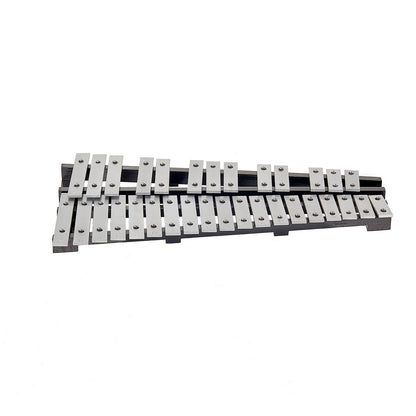 32-Noten-Glockenspiel-Xylophon-Glockenset mit Schlägeln, Trommelstöcken und Tasche
