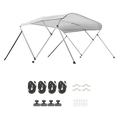 3 Bow Boat Bimini Toppar 72"Lx(85"-90")B x 46"H Markiskapell ljusgrå |  EU