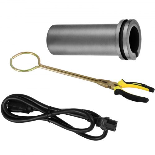 3KG guldsmältugn 1400W Digital smältugnsmaskin 1150℃ för gjutning Raffinering av ädelmetaller Guld Silver Tenn Aluminium |  EU