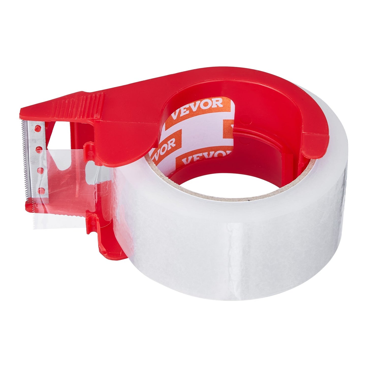 Packtejp 6 rullar 65 yards klar frakttejp med dispenser 2,7 mil