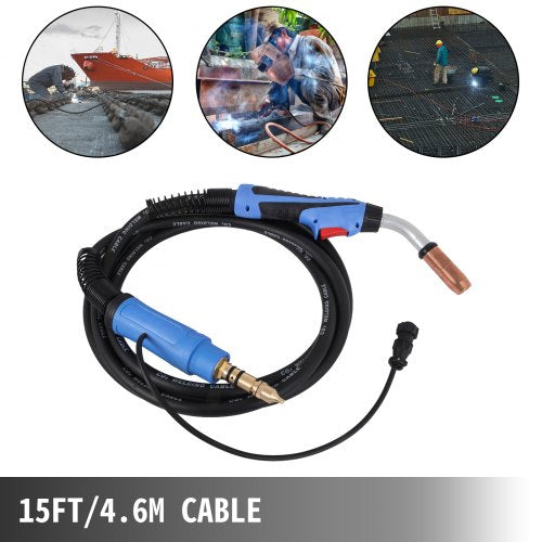 Mig Welding Gun 250Amp 15Ft, Fits Torch Welding Gun Miller Welding Gun M-25 Welding Torch Stinger Replacement Fit for Miller M-25 Part Number 169598 Fits 0.030"-0.035" Wire | EU