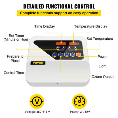 External sauna heater control unit for 3KW-9KW sauna heaters Control unit Sauna stove control 104-221℉ Time Temperature